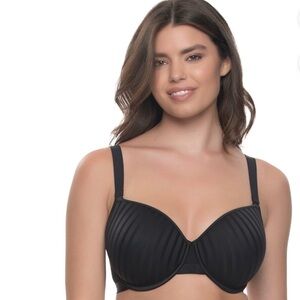 FELINA PARALLEL EVERYDAY DEMI CONTOUR BRA BLACK SIZE 36DDD NEW